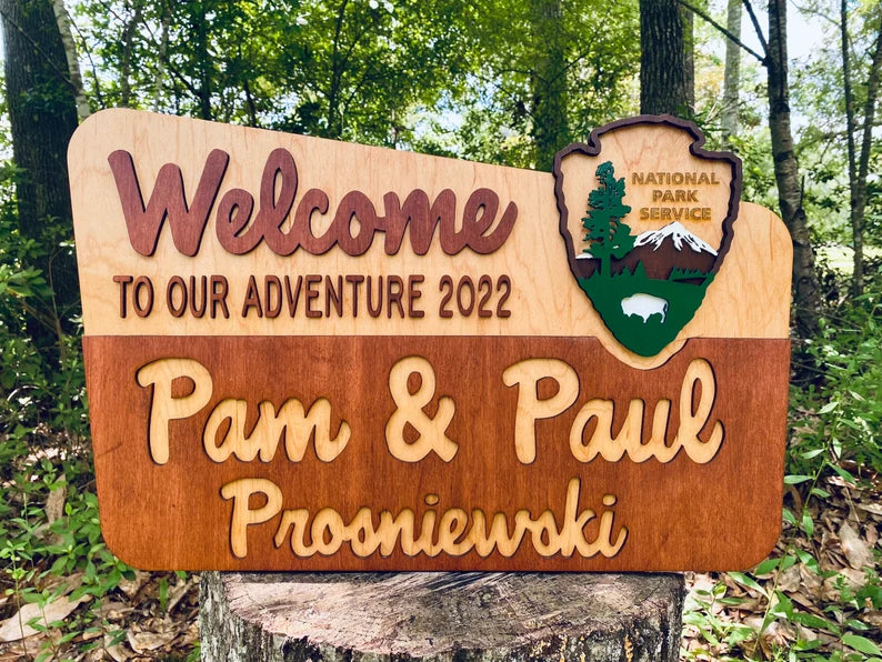 Custom National Park Sign, Wedding Sign, camp wedding, Hiker Gift, Wedding Anniversary, park theme, RV Camping 29522f5a-d94e-40f6-bef3-2d3ec422bb50-DFGDFDGF-2-.webp