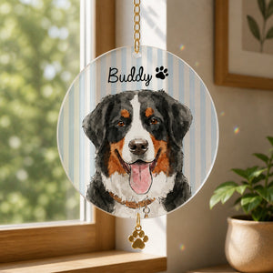 Custom Pet Portrait Hardcover Notebook - Personalized 1 Layered Suncatcher with Charm 29634a54-cc00-482f-8905-fa7b1d14d3cf.jpg