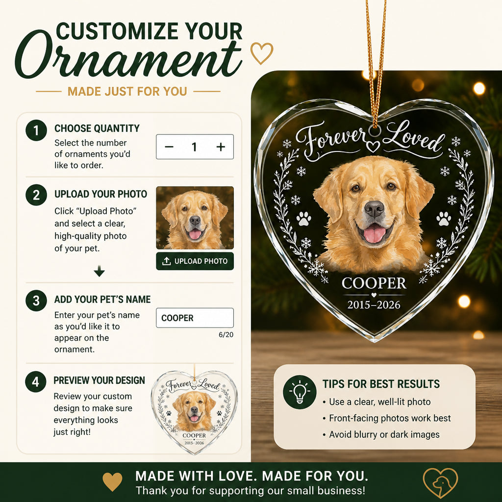 Forever Loved Pet Memorial Crystal Ornament (Photo-to-Portrait) - Personalized Crystal Ornament 29638f4d-0b51-4cac-a390-a6e0b4134c20.jpg