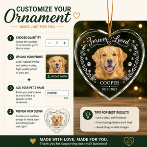 Forever Loved Pet Memorial Crystal Ornament (Photo-to-Portrait) - Personalized Crystal Ornament 29638f4d-0b51-4cac-a390-a6e0b4134c20.jpg