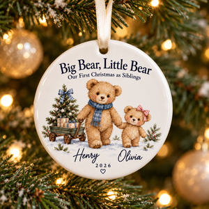 Personalized First Christmas as Siblings Ornament 2026, Big Bear Little Bear, Custom Names Keepsake, Big Brother Little Sister Gift 299ba61a-d8e0-491a-be59-63d92b375627-Big-Bear-Little-Bear-Christmas-Ornament-2.png