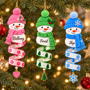 Christmas Snowman Spiral Ornament, Custom Name Snowman Acrylic Ornament, Christmas Tree Decor, Santa Snowman, 2026 Christmas Keepsake 29cdfbcd-fde0-4cb9-8e2c-e2c2634d28fc-2.jpg