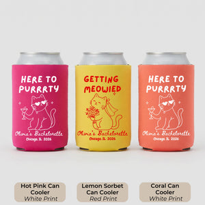 Getting Meowied Custom Can Cooler, Bachelorette Favors, Cat Lover Bachelorette, Personalized Bachelorette Party Favor, Bridal Shower Gift 29d1c87b-4aa9-4b27-90b7-26d98a4f403e-7.jpg