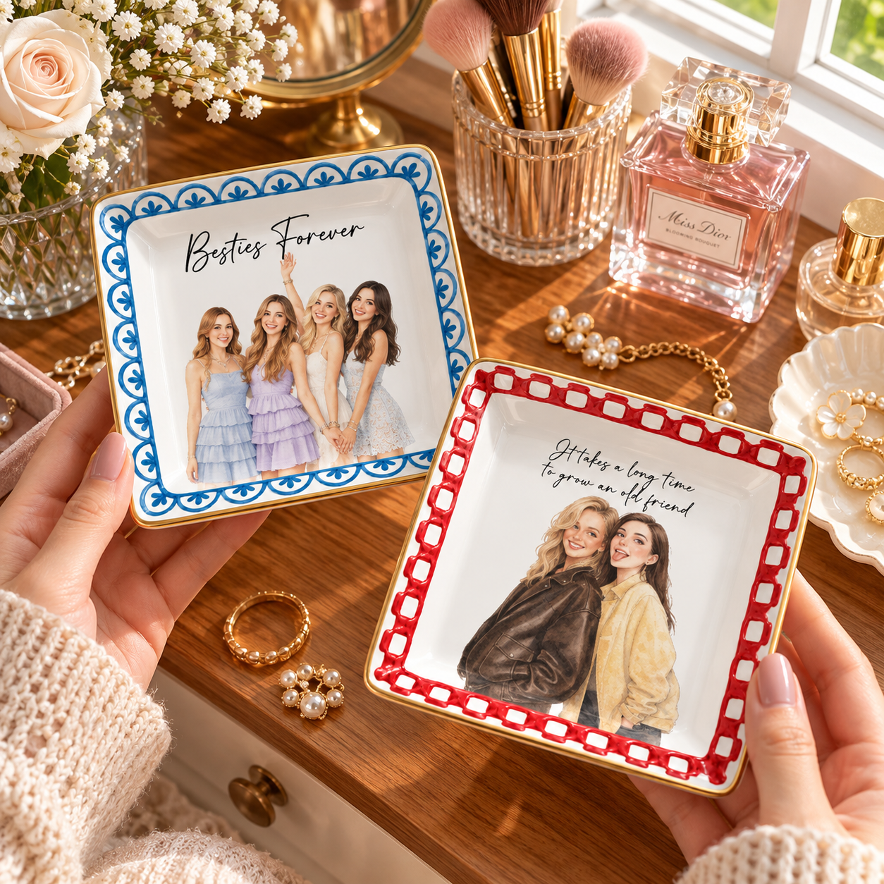 Custom Photo Art Besties Funny Keepsake - Personalized Ring Dish 29d8022b-a88c-4463-9bed-440705531b07-6.png