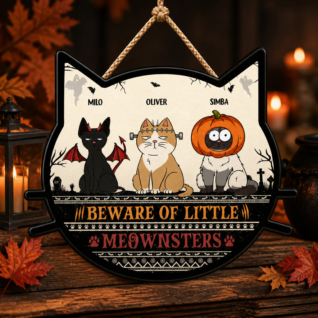 Beware of Little Meownsters – Personalized Cat Photo Halloween Wood Acrylic Sign - Personalized Wood Acrylic Sign 29dcb446-5992-4d1f-a83d-477ab73dfe13.jpg