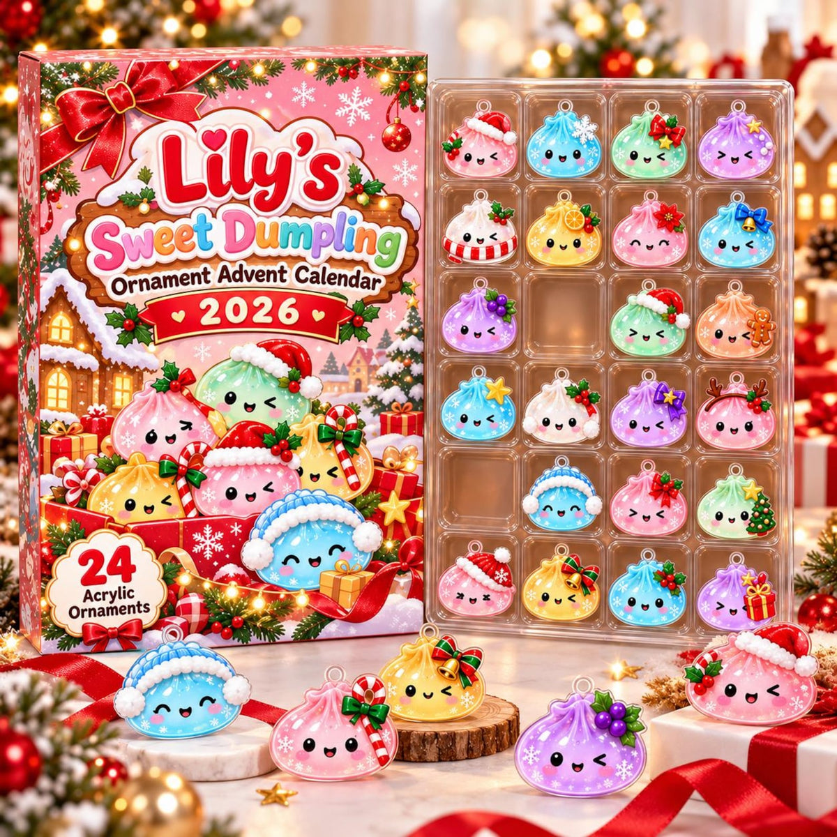 Personalized Dumpling Advent Calendar 2026, 24 Acrylic Kawaii Ornaments, Cute Christmas Countdown Gift for Kids, Custom Name Holiday Box John 29e0bdbd-b3b5-45d3-afac-58fd2872a723-il_1588xN.8630061327_alnt.jpg