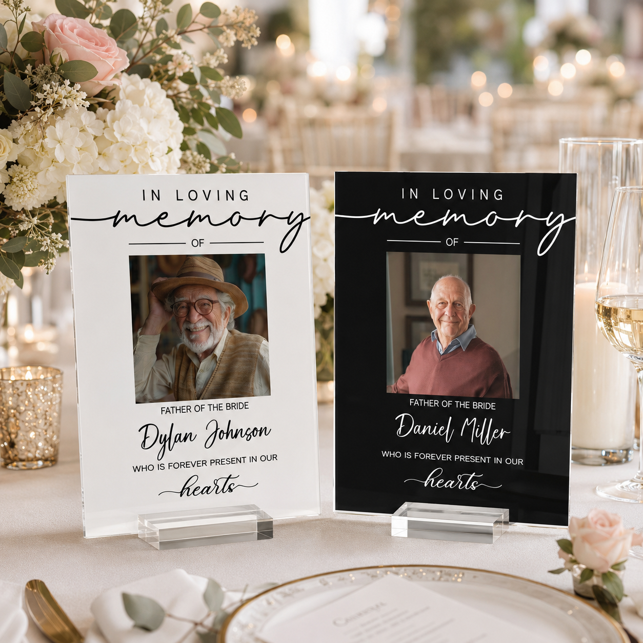 Custom Photo Reserved Memorial Wedding Decor - Personalized Acrylic Plaque - Memorial Gift 29e12698-95a7-45af-b7de-7ac419aa9898-banner-1.png