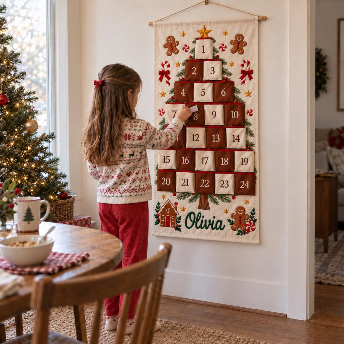 Personalized Christmas Advent Calendar, 24 Pocket Nutcracker Wall Hanging with Custom Name, Reusable Canvas Holiday Countdown Decor for Kids 29e5522c-f8db-4e06-86bd-28cff8e45fef-il_1588xN.8589401963_pagd.jpg