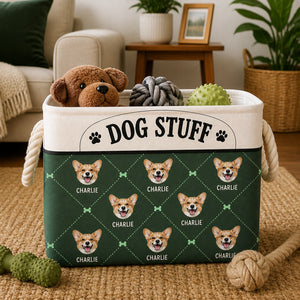 Personalized Dog Stuff Storage Bag – Custom Pet Face & Name Pattern - Personalized Storage Bag 29ee63ba-00f5-4840-9893-fbe12fedec0b.jpg