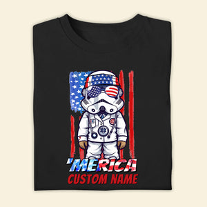 Personalized 4th Of July Doctor Shirt - Merica Us Flag - Gifts For The 4th Of July For Doctor - Custom Name