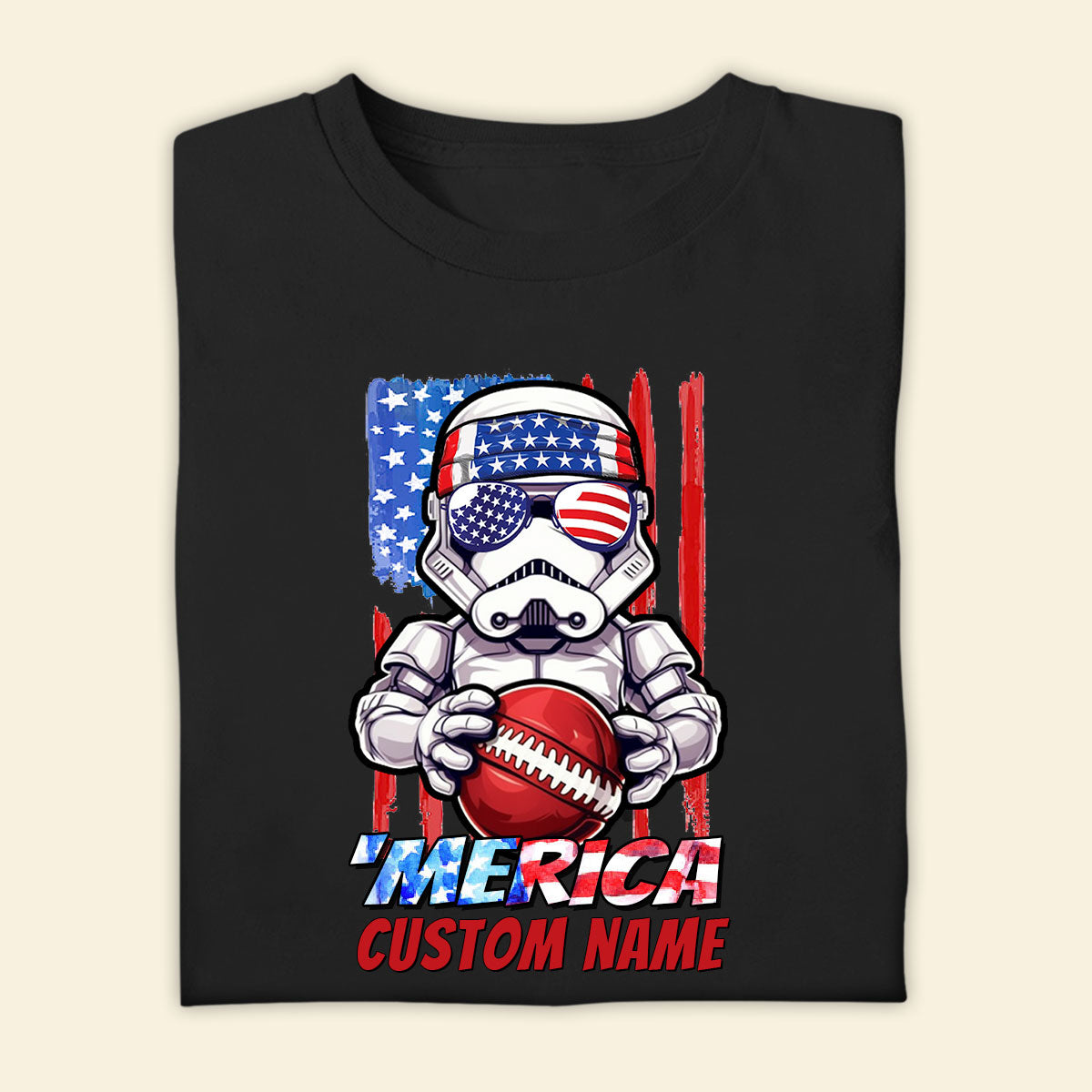 Personalized 4th Of July Football Shirt - Merica Us Flag - Independent Day Gift For Football Lover - Custom Name