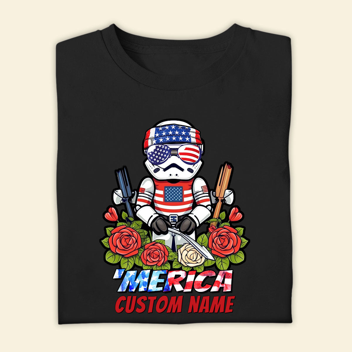 Personalized 4th Of July Gardening Shirt - Merica Us Flag - Independence Day Gift For Gardening Lover - Custom Name