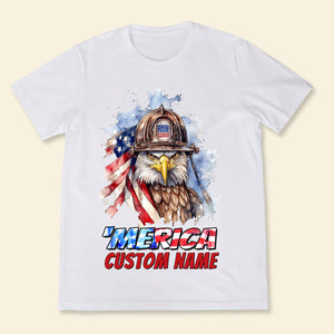 Personalized T Shirt For Firefighter - 4th Of July Independence Day Gift