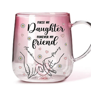 First My Mother Forever My Friend - Personalized Gradient Mug - Gift For Mother, Daughter