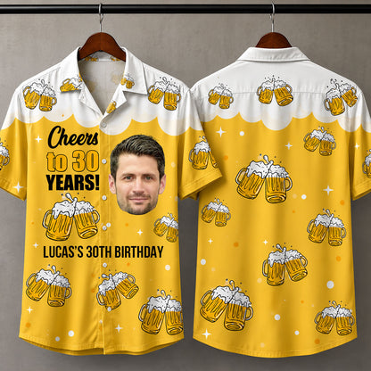 Cheers to 50 Years 50th Birthday Personalized Hawaii Shirt