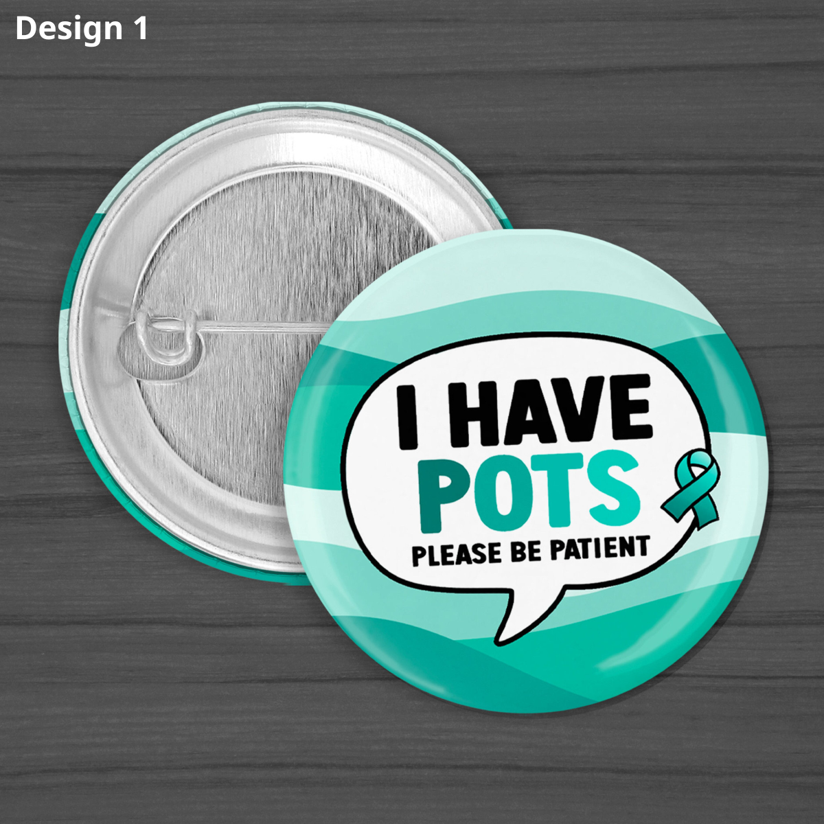 I Have POTS, Dystonia Awareness Disability Pin Badge, Diabetes, Pots Syndrome, Chronic Illness Pin, Hidden Disability, Mental Health