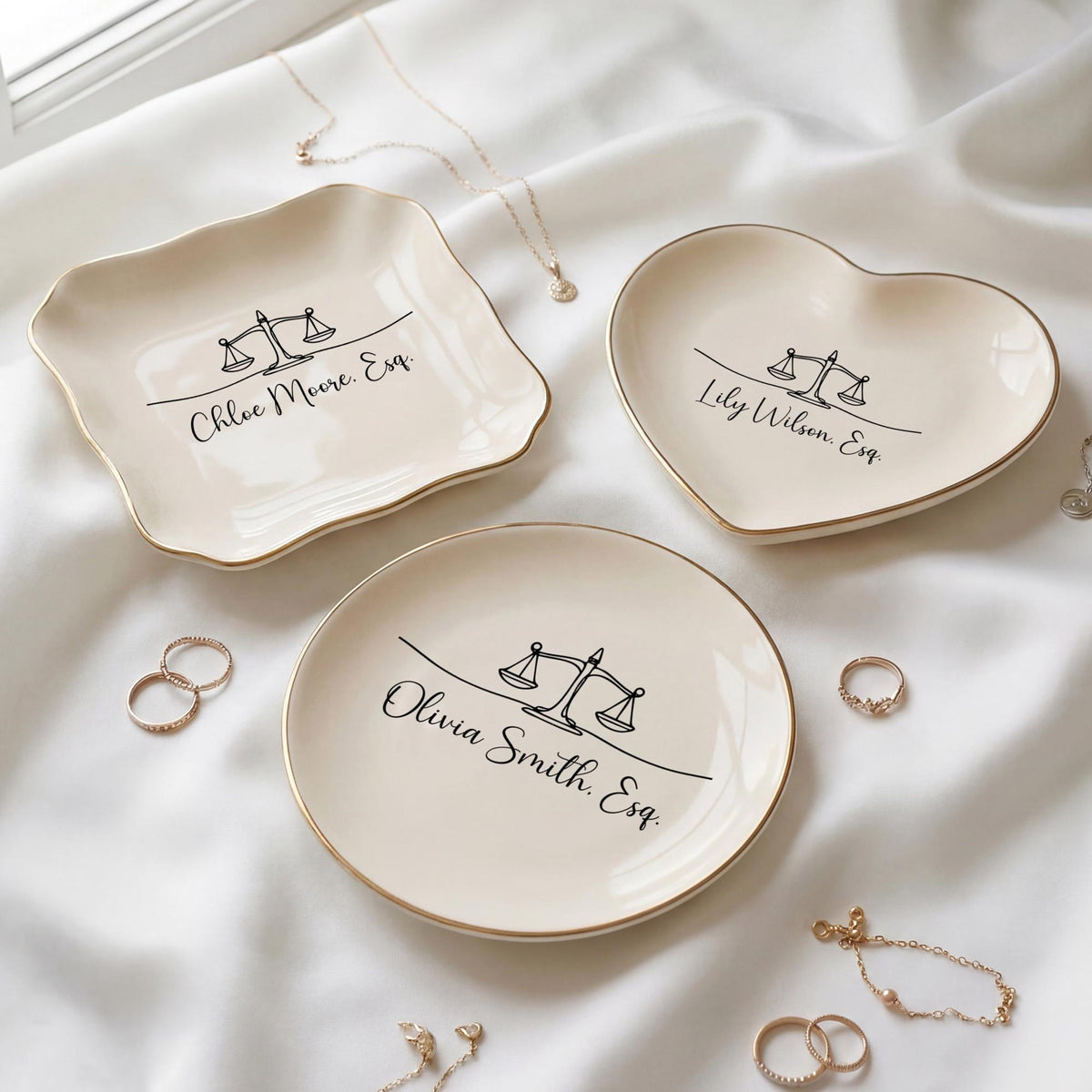 Personalized Lawyer Gift Jewelry Dish | Law School Graduation Present | Passing the Bar Exam Gift