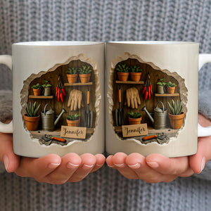 Gardening Tools And Plants Design, Coffee Mug, Gift For Gardening Lovers