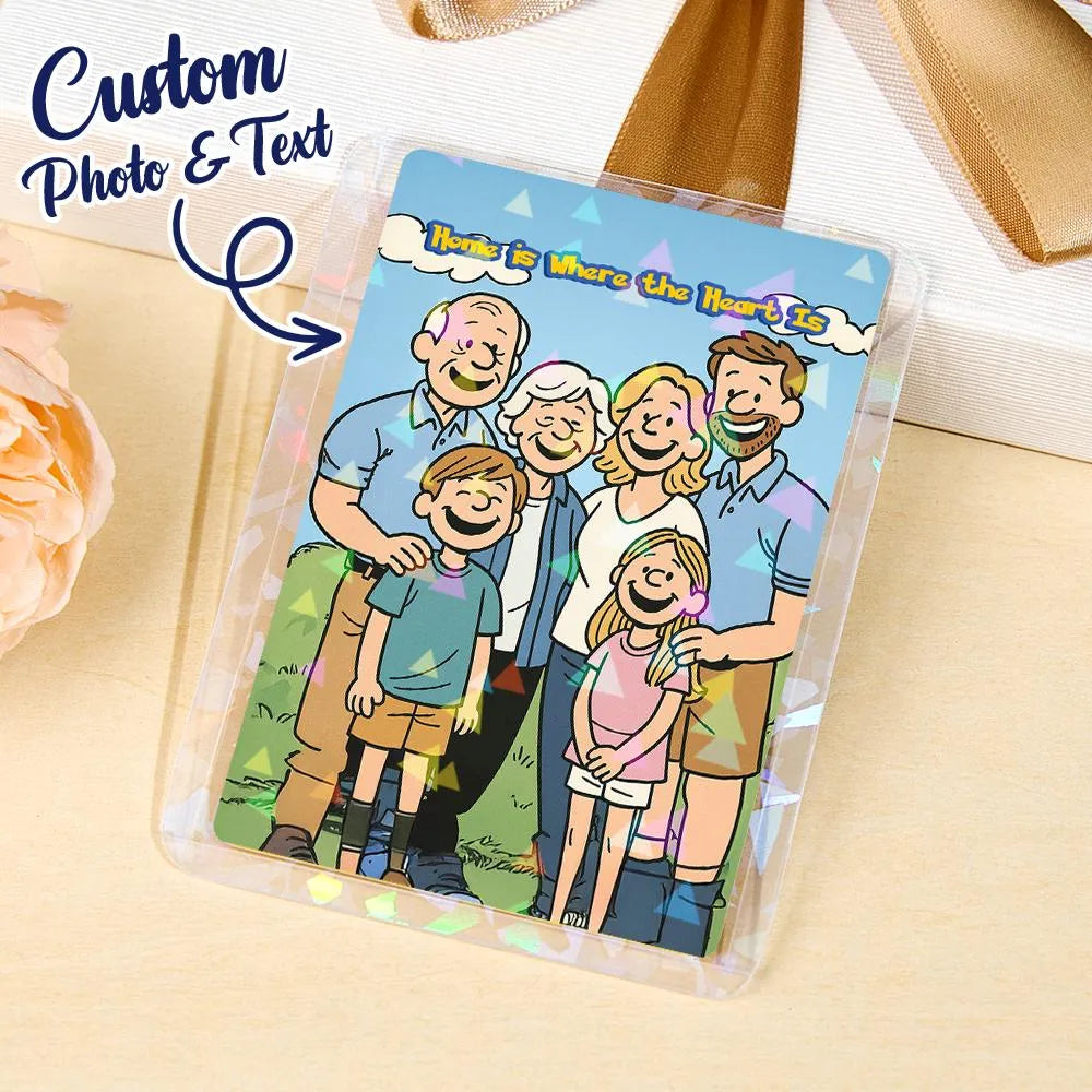 Personalized Cartoon Style Card Present Turn Your Photo into a Unique Collectible
