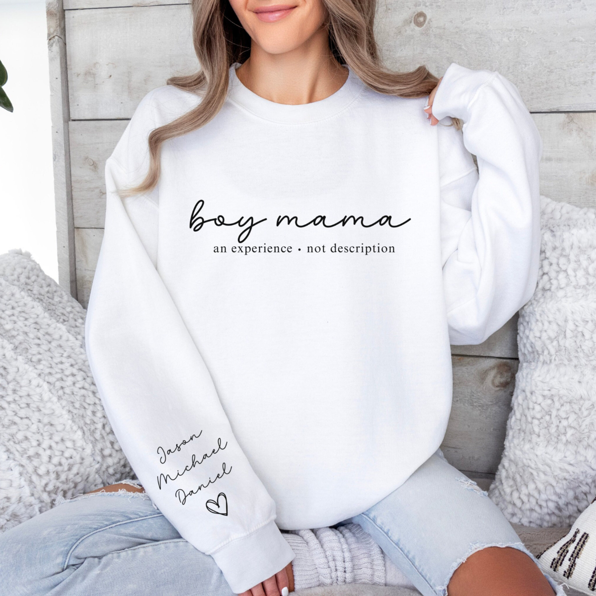 Boy Mama An Experience Not Description - Personalized Apparel - Gift For Mom, Mother's Day Gift