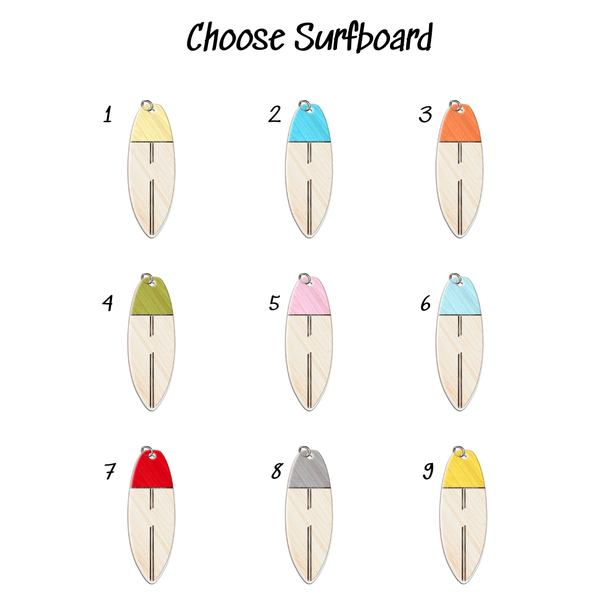 Hawaiian Shirt Papa & Surfboard - Personalized Acrylic Tag Keychain - Gift For Father, Grandfather, Father's Day, Birthday Gift, Summer Beach Vibes