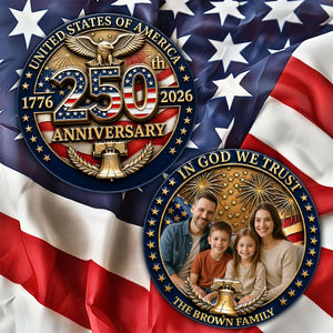 United States Of America 250th Anniversary - Personalized Ceramic Ornament