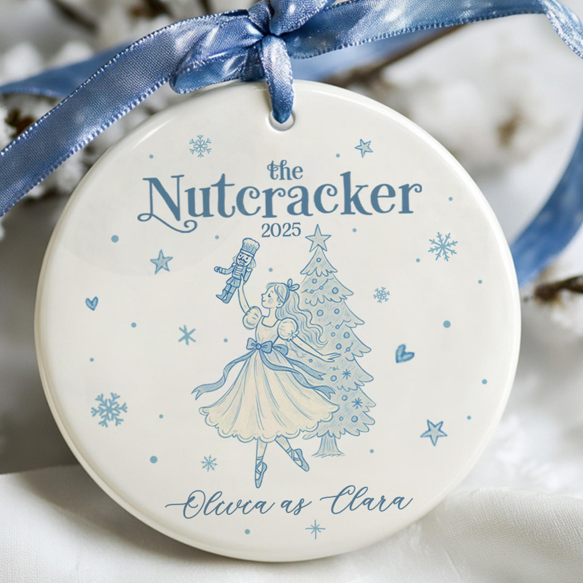 Nutcracker Ornament, Nutcracker Ornament, Personalized The Nutcracker Ballet Dancer Keepsake Ornament, Ballet Gift for Dancer