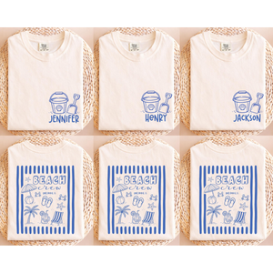 Custom Beach Vacation Group Shirt, Personalized Beach Crew Shirt, Family Trip Summer Vacation Tee, Vacay Family Beach Tees, Summer Shirt