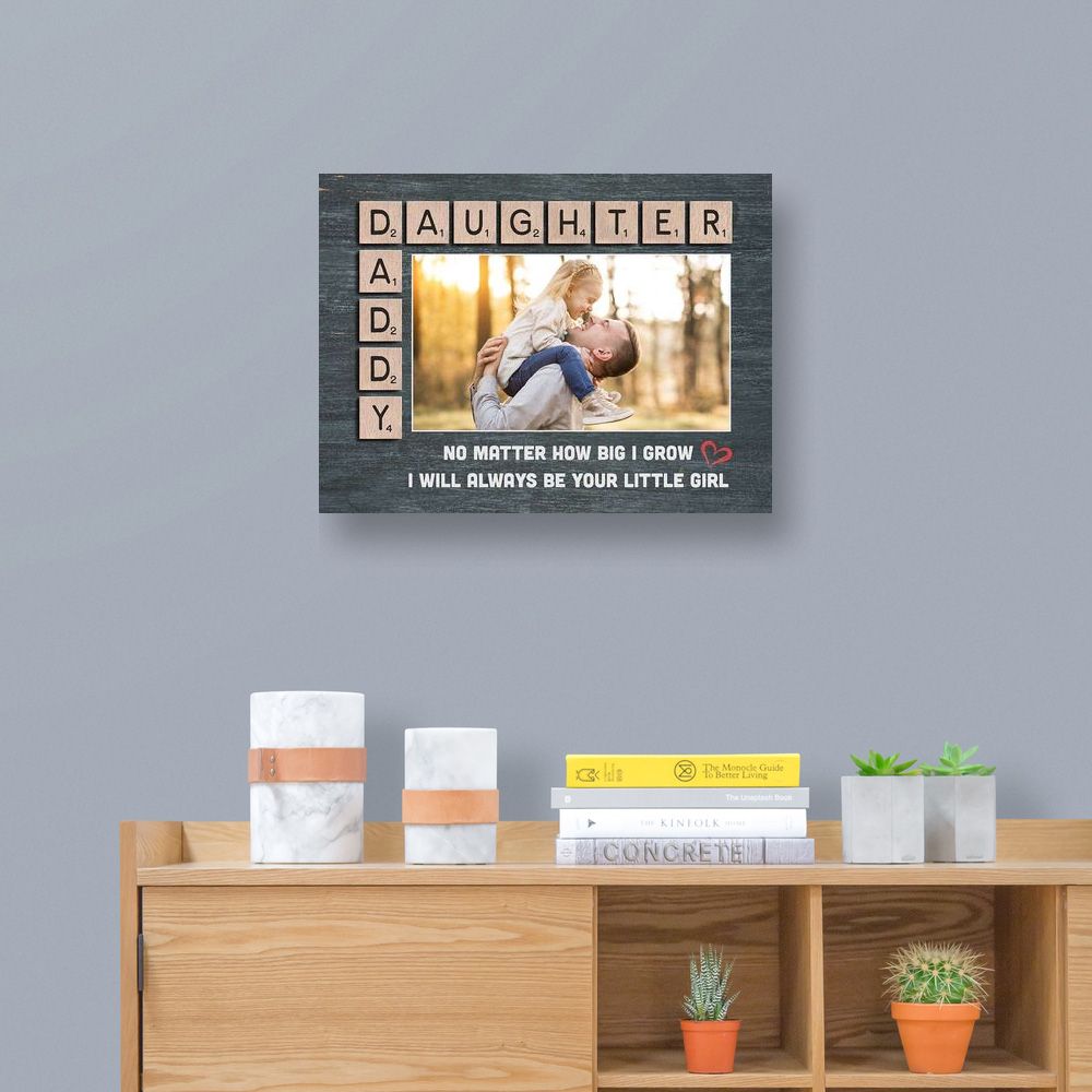 I Will Always Be Your Little Girl - Personalized Canvas - Gift For Daddy, Father's Day, Birthday Gift