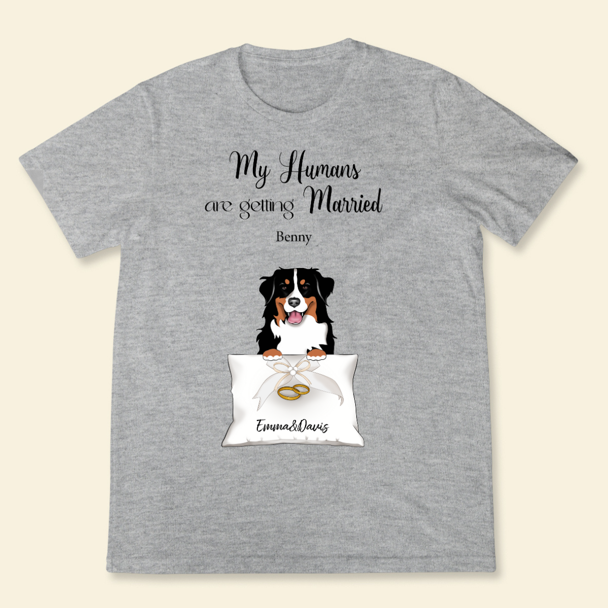 My Humans Are Getting Married Personalized Tshirt Funny Dog Shirt Wedding Gifts Funny Gift For Couple Dog Lovers Gift