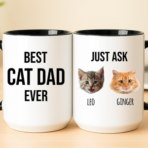 Personalized Cat Dad Mug, Gift For Cat Dad, Cat Dad Cup, Best Cat Dad Every Coffee Mug
