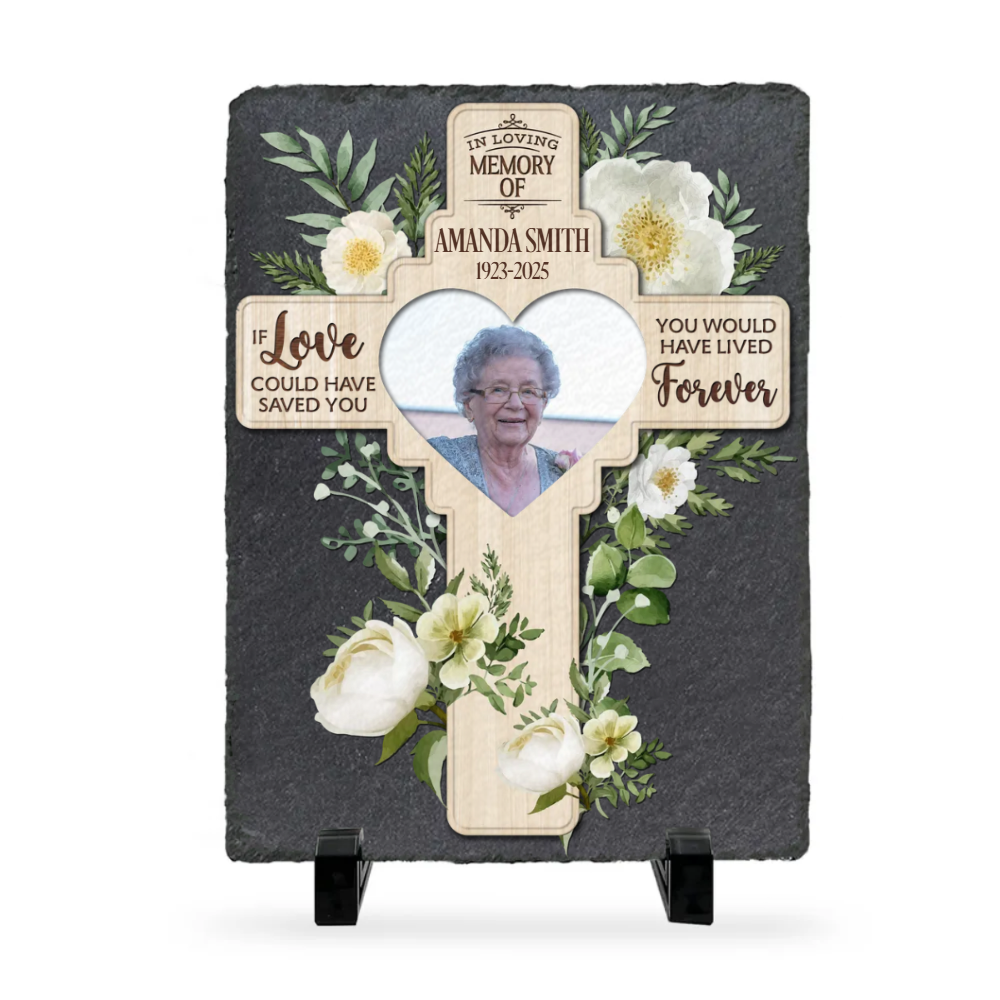 God Has You In His Arms - Personalized Memorial Stone - Memorial Gift