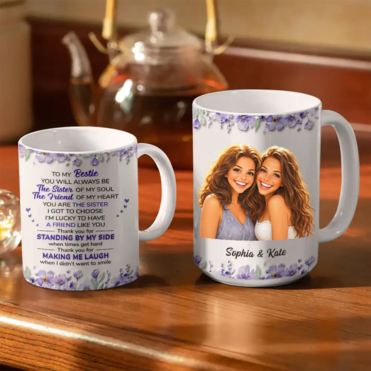 Sister Of My Soul - Personalized Custom Coffee Mug