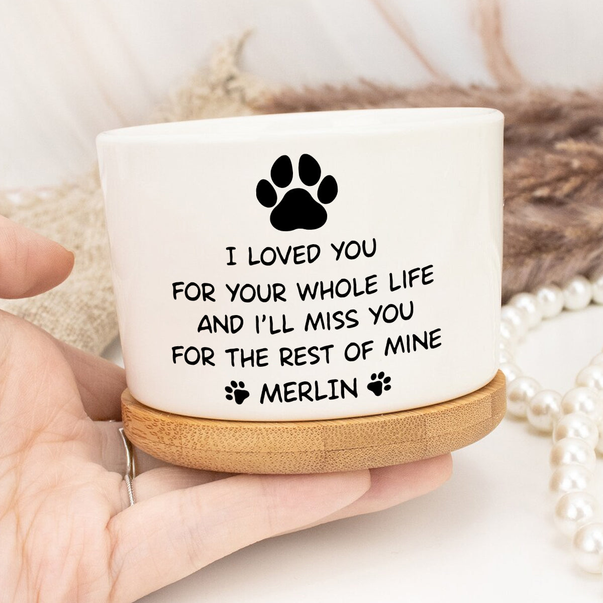 Personalized Pet Memorial Planter, Dog Loss Remembrance Gift, Custom Pet Flower Pot