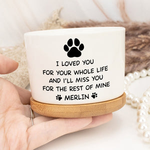 Personalized Pet Memorial Planter, Dog Loss Remembrance Gift, Custom Pet Flower Pot