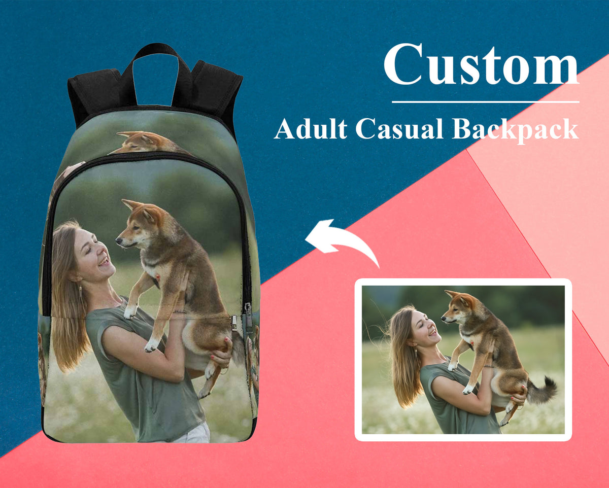 Customize Your Picture On Backpack, Personalized Backpack, Back To School Gift