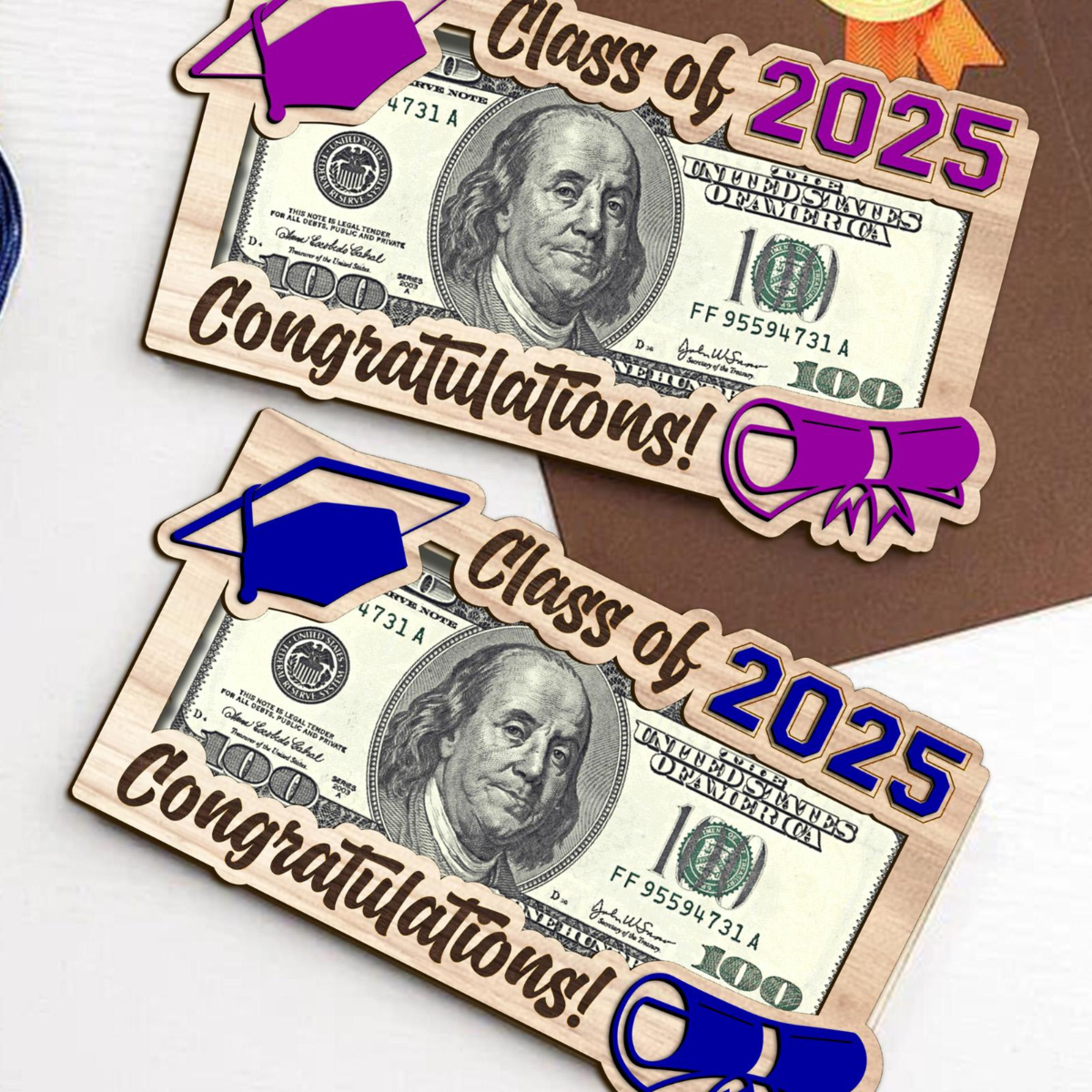 Graduation Money Holder, Perfect for Cash Gifts & Cards, Money Holder for Graduation, Ideal for Celebration Gifts