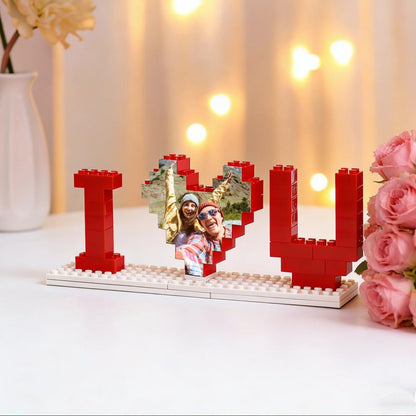 Personalized Building Blocks Puzzle, Photo Puzzle, I Love You Block Puzzle, Girlfriend, Valentine's Gifts for Her