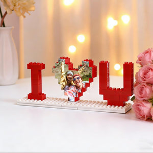 Personalized Building Blocks Puzzle, Photo Puzzle, I Love You Block Puzzle, Girlfriend, Valentine's Gifts for Her
