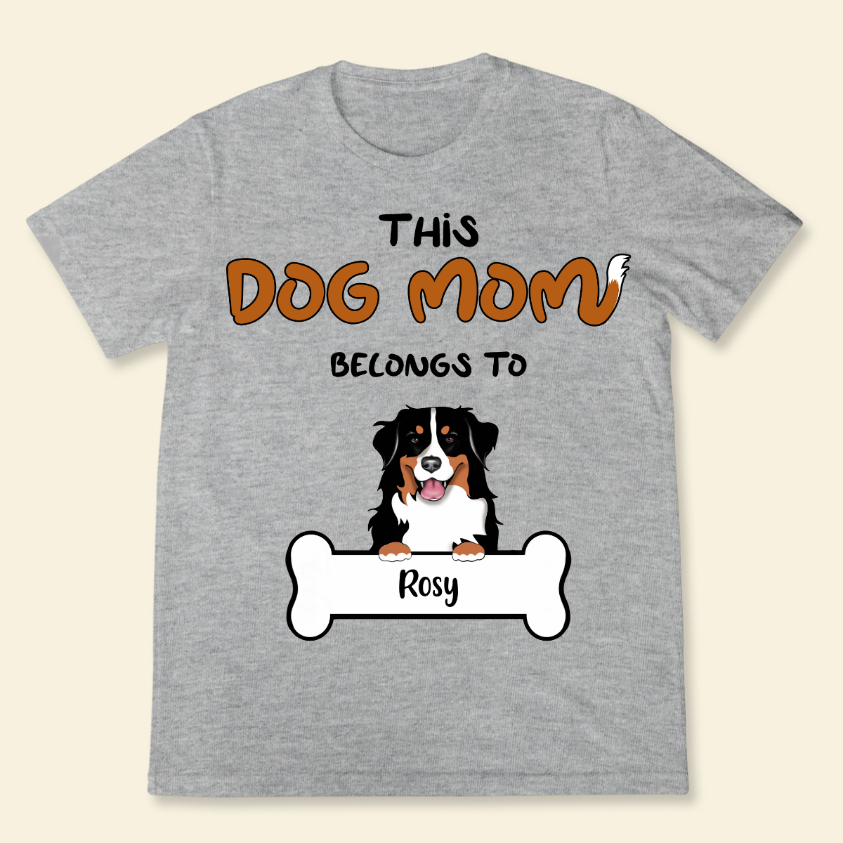This Dog Mom Belongs To Personalised Tshirt For Dog Lovers Custom Gift For Dog Dad Mother's Day Gift