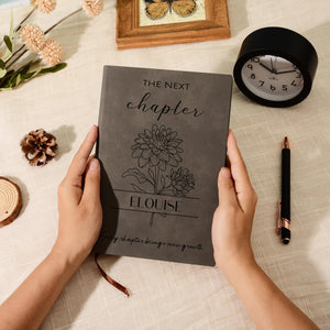 The Next Chapter Journal,2026 Graduation Gifts, Custom Engraved Leather Notebook for Grad, University Graduation Gift, Colloge Grad Gifts