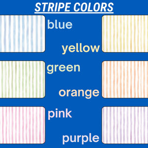 Custom College Desk Mat Heart Stripes |Personalized Name Desk Pad |Dorm Room Decor Aesthetic |Graduation Gift |Mouse Pad Preppy Coquette