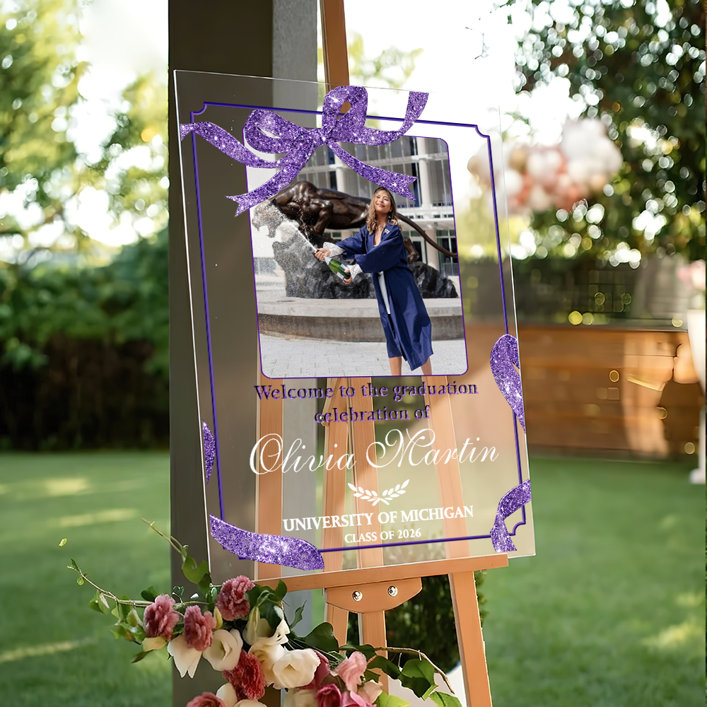 Graduation Decoration Personalized Acrylic Welcome Sign