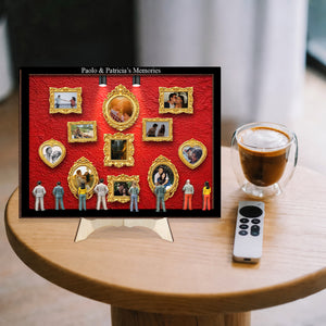 Personalized Anniversary Museum of Memories Art: Laser Cut Wood Gallery Collection