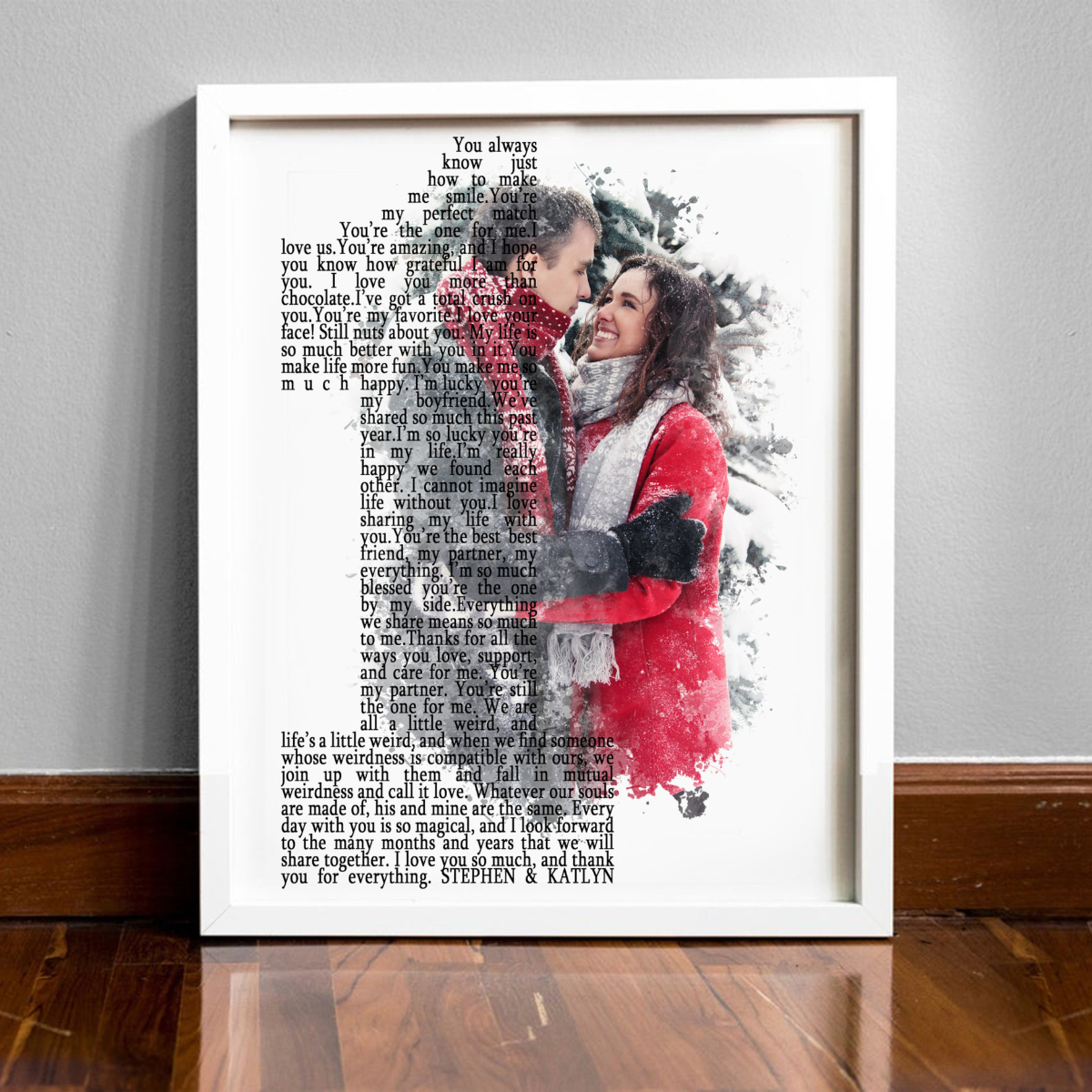 Personalize 1st Anniversary Gift for Boyfriend, 1 Year Anniversary Gift for Husband, First Year Together, Unique First Year Anniversary Gift