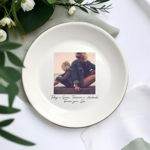 Bride Mom Gift for Mother of the Bride, Mother of the Bride Ring Dish Custom Photo Mom Gift from Bride, Gift Form Daughter Wedding Keepsake
