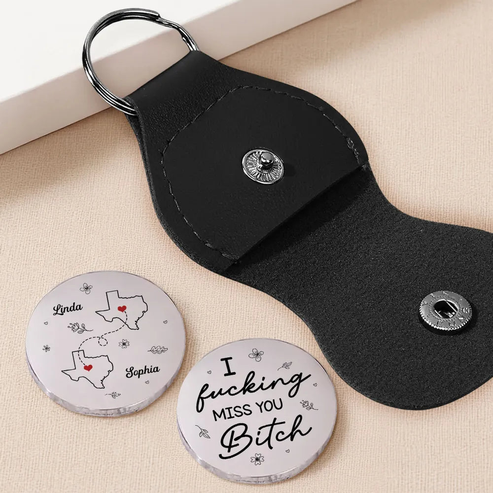 I Miss You Bestie - Personalized Pocket Hug - Gift For Besties, Long Distance Gift For Friends