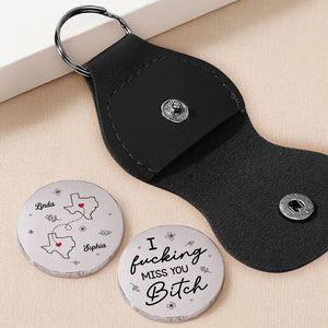 I Miss You Bestie - Personalized Pocket Hug - Gift For Besties, Long Distance Gift For Friends