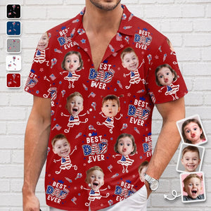 Dad Energy - Personalized Hawaiian Shirt - 4th Of July Gift, Independence Day Shirt, Gift For Dad, Papa