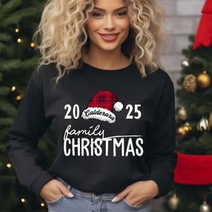 Personalized Family Christmas Sweatshirt, Custom Family Name Xmas Hoodie, Christmas Family Sweatshirt, Holiday Sweaters,Christmas Sweatshirt